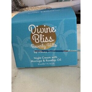 Divine Bliss Night Cream Mornings & Rosehip Oil 1 Oz.